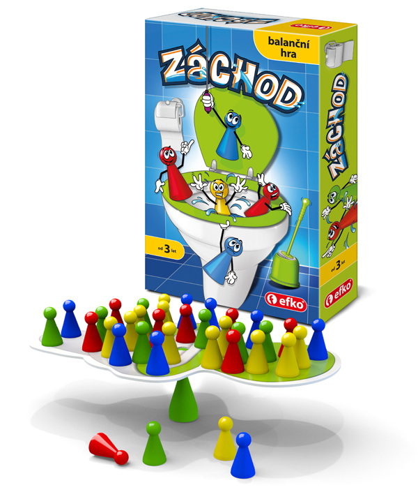 Záchod - zábavná balanční hra